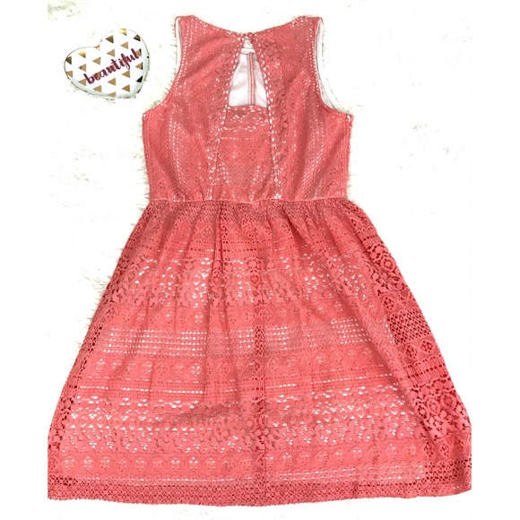 2 for $20 Ruby Rox Coral Lace Sleeveless size S - Picture 3 of 4